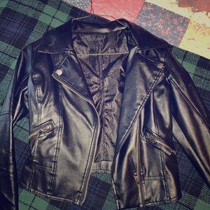 Faux Leather Jacket